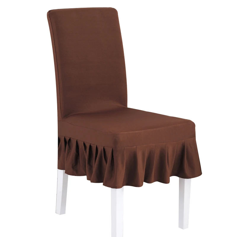 Юбка Стильный чехол съемный стул крышка эластичные Чехлы ресторан для свадеб