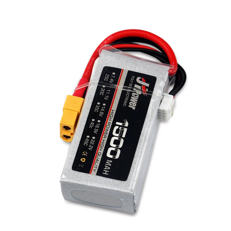 2S RC LiPo Аккумулятор 7 4 V 1100mAh 1300 1500 2200 mAh2600 25C 35C 60C для Квадрокоптер с дистанционным