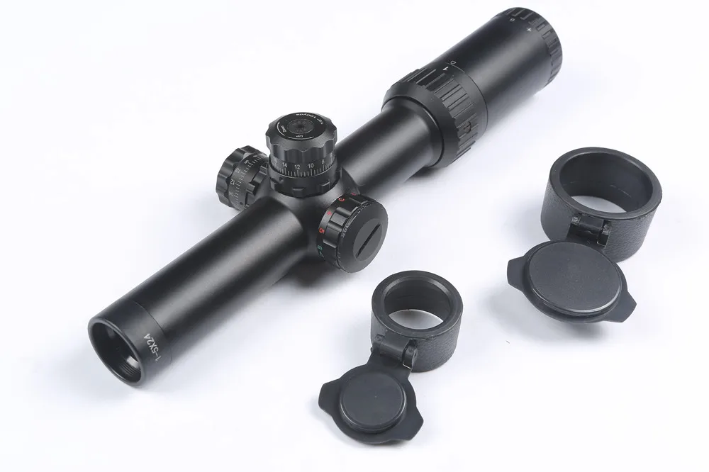 Тактический Оптический прицел 1 5X24 красный зеленый с подсветкой сетка Mil dot Riflescope