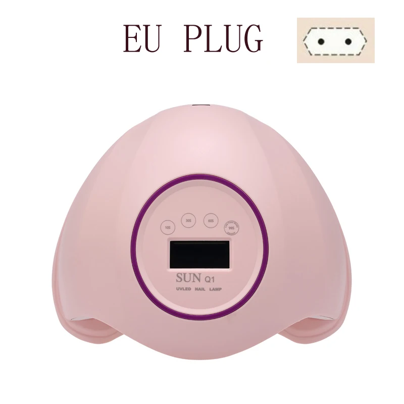 pink EU Plug SUNUV 48 Вт УФ лампа для ногтей лампа высокой мощности для ногтей Все гель-лаки Сушилка для ногтей светодиодный светильник датчик солнце светодиодный светильник маникюрные инструменты для ногтей - Цвет: pink EU Plug