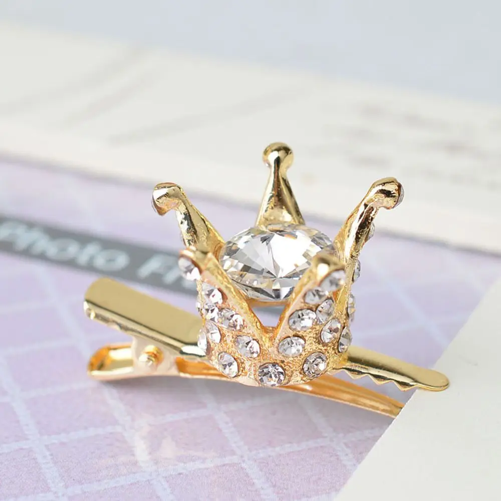 1 шт. детская блестящая корона принцессы заколки для волос милый со стразами и