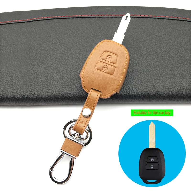 Кожаный чехол для автомобильных ключей высокого качества Toyota Yaris Camry Corolla Echo Prado