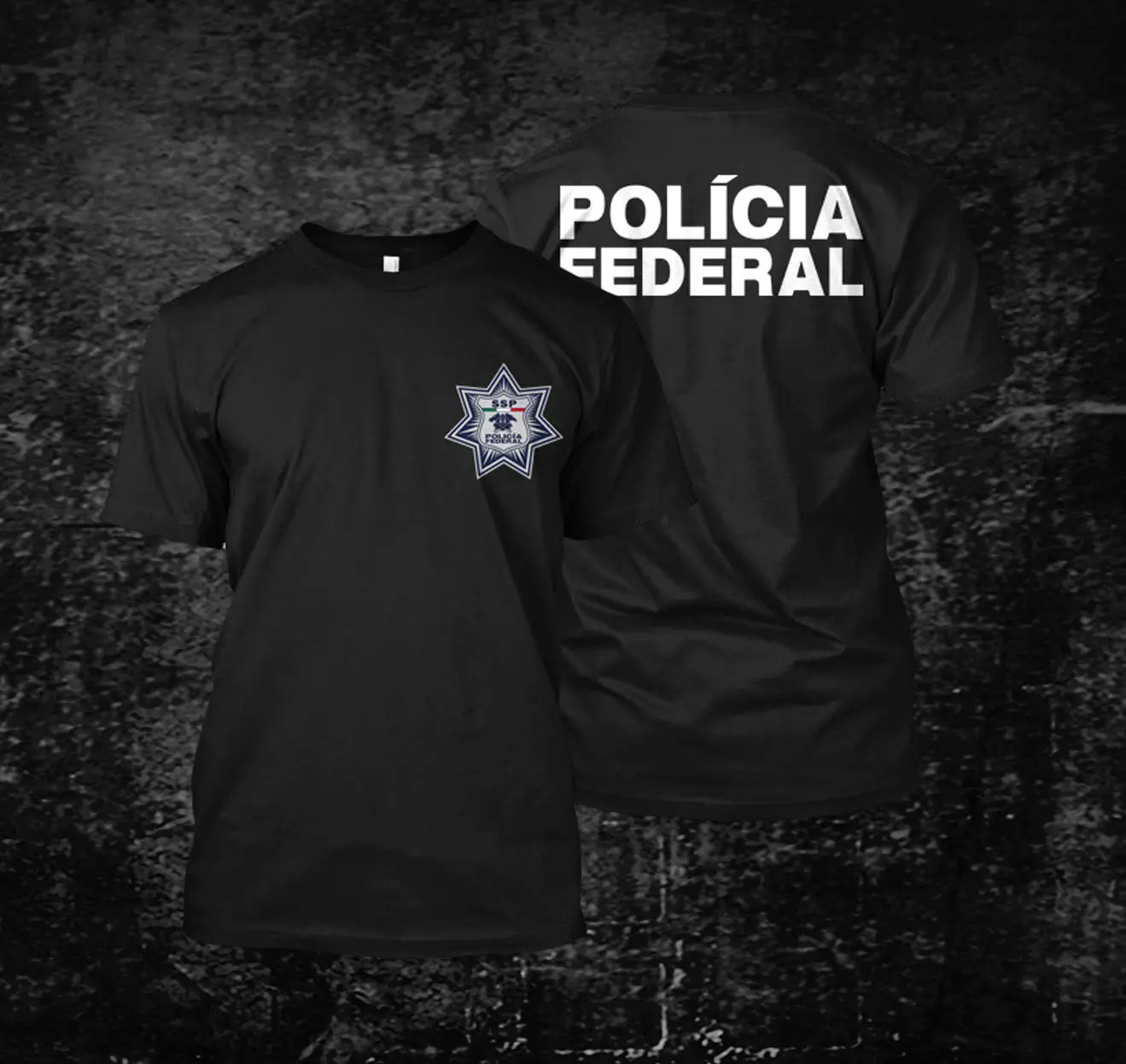 SSP Policia футболка Federal Новинка крутые Топы Мужская хлопковая с коротким рукавом