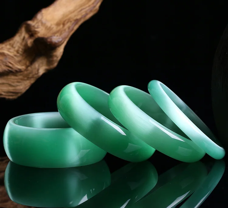 Браслет из натурального камня кошачий глаз ярко Светильник цвета | Украшения и