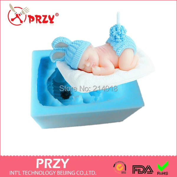 Birthday Party Decoration Kid Gift Event Supplies Scented Art Wedding Cake Baby Candle Moulds Silicone Rubber PRZY | Дом и сад