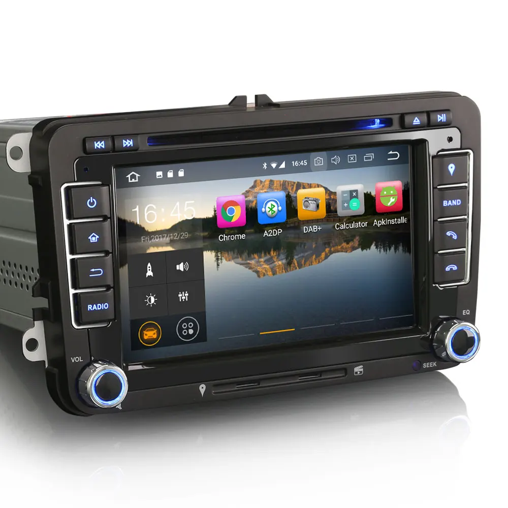 7 &quotAndroid 9 0 OS автомобильный DVD Мультимедиа Навигация GPS радио для Skoda Fabia 2004 2014 &amp combi