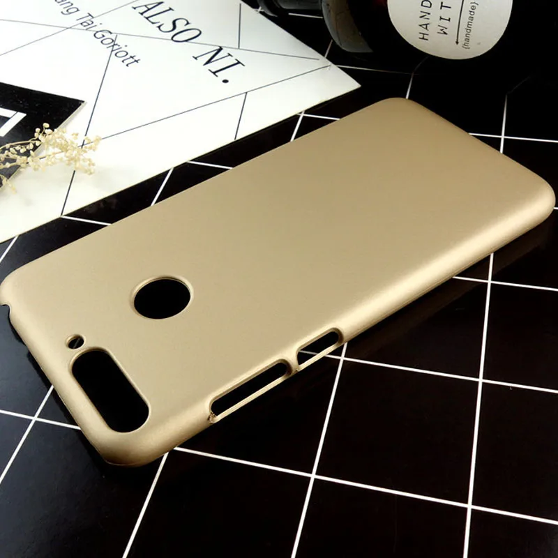 gold Чехол для huawei Honor 7C 7A, жесткий пластиковый матовый чехол из поликарбоната, чехол для huawei Honor 7C Pro/7A Pro, матовый чехол для Honor 7 A C A7 - Цвет: gold