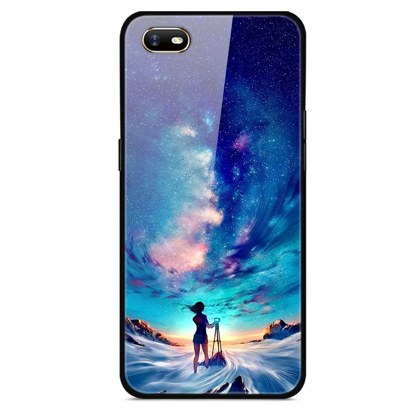 Для OPPO A1K чехол из закаленного стекла жесткий чехол для телефона для OPPO A1K чехол s Мягкий бампер для OPPOA1K A 1K CPH1923 чехол Роскошный - Цвет: 36