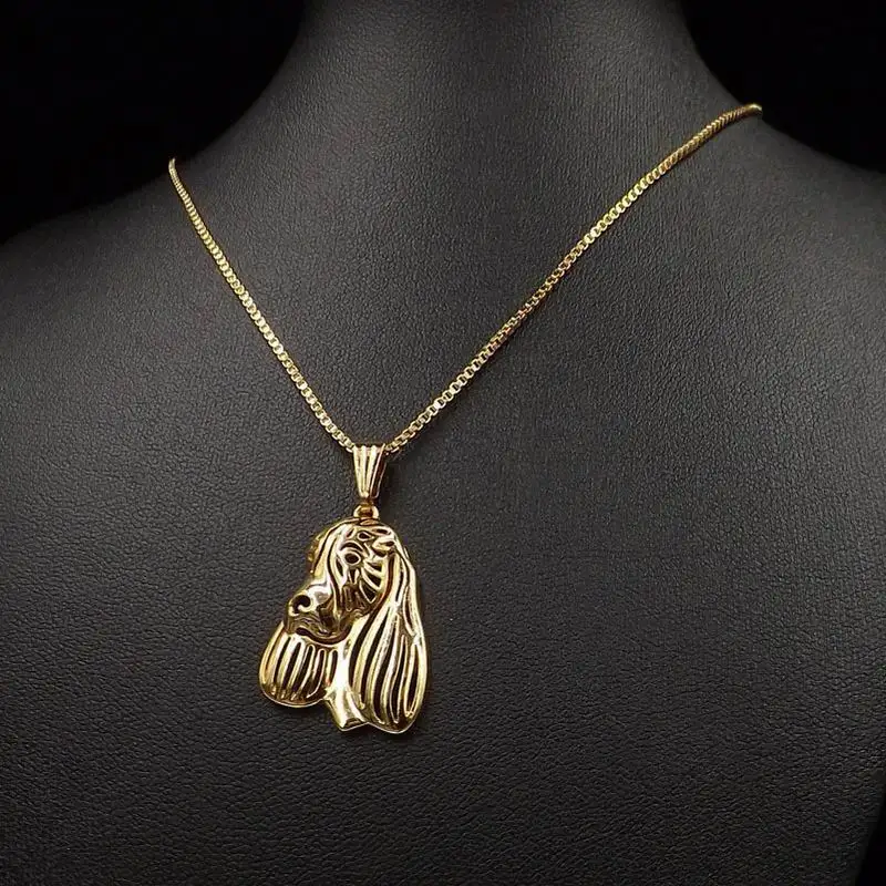 Female Alloy Pet Dog Pendant Necklaces Women's English Springer Spaniel Drop Shipping | Украшения и аксессуары