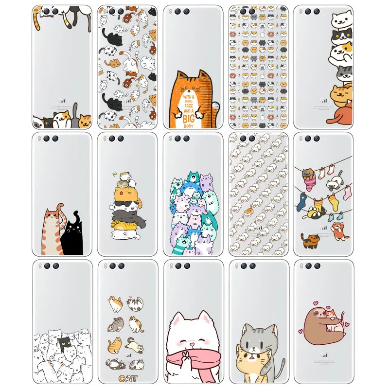 DREAMFOX L513 Милый Мягкий ТПУ силиконовый чехол-накладка с котом для Xiaomi Redmi Note 3 4 5 Plus 3S