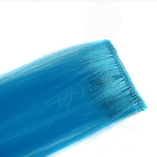 Colorful 1 Piece Funky Streak Clip in Human Hair Extensions Highlight Sliky Hot | Красота и здоровье