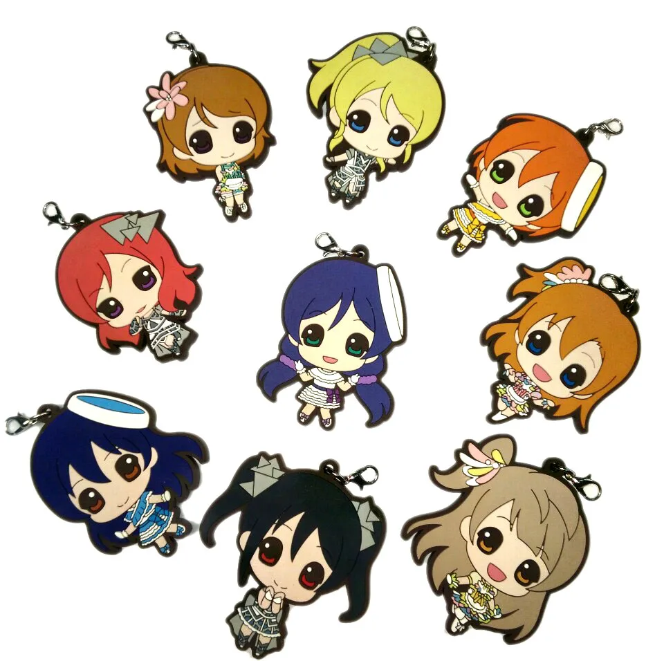 Брелок в стиле аниме Love Live резиновый ремешок для телефона подвеска Нико Рин Umi Maki