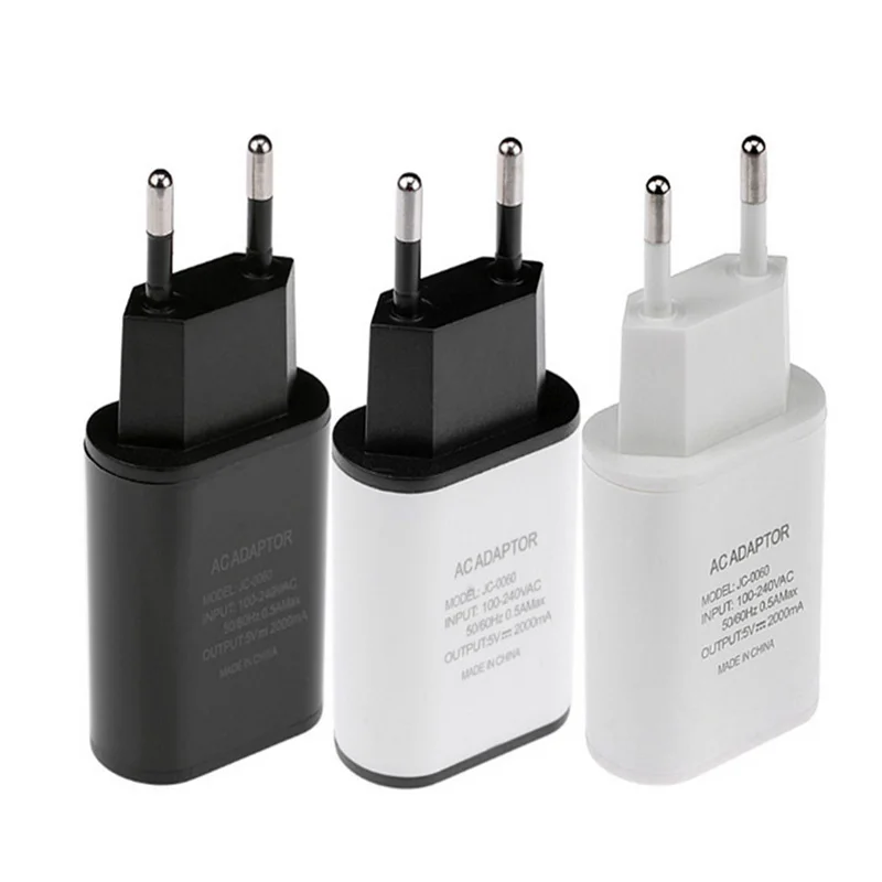 5V2A универсальное USB зарядное устройство, дорожное настенное зарядное устройство, адаптер 7,5 Вт, портативное зарядное устройство для смартфонов, штепсельная вилка европейского стандарта для iPhone 6 6S