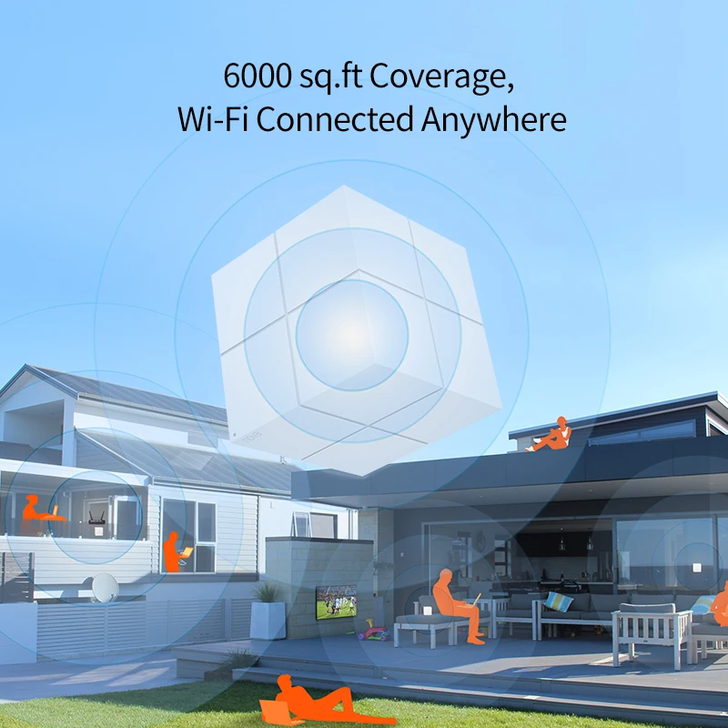 Tenda весь дом ячеистой Беспроводной Wi-Fi Системы Nova MW6 с Dual Band 2 4 г/5 0 ггц WiFi