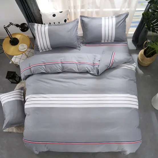 AS Juwenin Home одеяло из микрофибры комплект 1 шт. пододеяльник 1 шт. простыня комплект 2 шт. наволочка Полный/queen/King Размеры постельные принадлежности - Цвет: AS