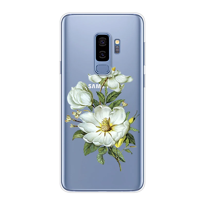 Чехол для Samsung Galaxy S9 Plus прозрачный силиконовый чехол с рисунком S9Plus + |