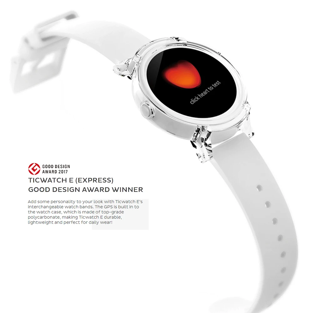 Оригинальный Ticwatch E смарт-часы Android Wear OS Dual Core WI-FI gps Smartwatch телефон IP67