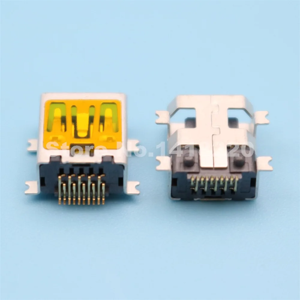 100 шт. мини USB гнездовой 10Pin SMD разъем SMT PCB припой для ремонта|connector for pcb|connector usbconnector