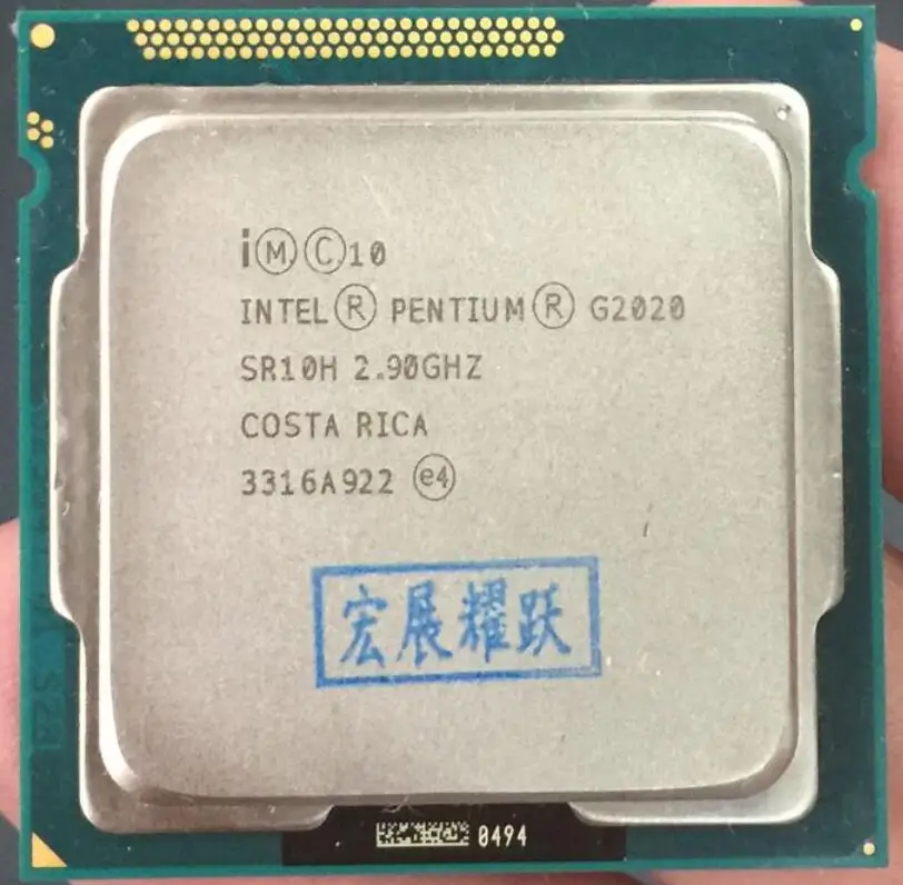 Процессор Intel Pentium G2020 (3 Мб кэш памяти 2 9 ГГц) ЦП LGA 1155 двухъядерный процессор для ПК