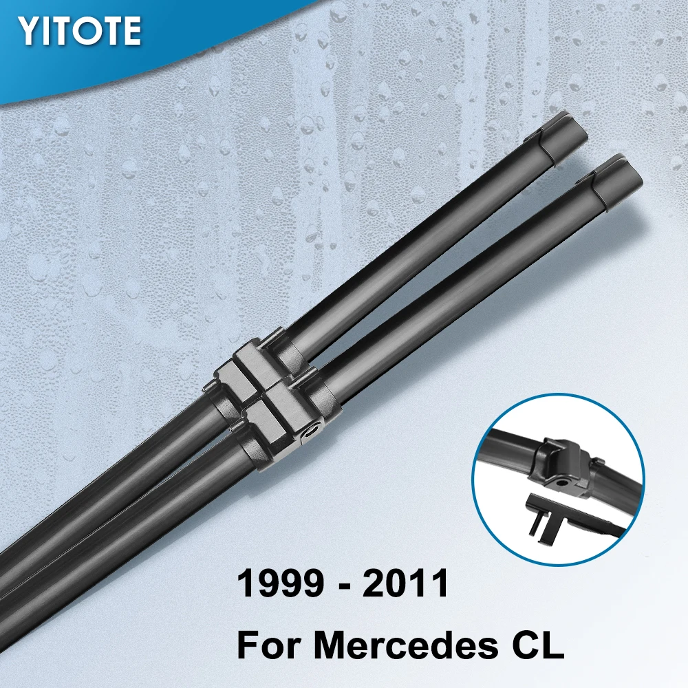

YITOTE Wiper Blades for Mercedes Benz CL Class W215 W216 Fit Side Pin Arms Models CL 500 600 55 63 65 AMG 4Matic