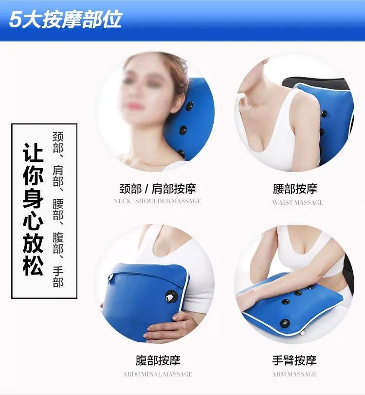 

Usb Electric Vibrating Neck Back Pillow Cushion Nap Body Massager Shiatsu Shoulder Massage Massages Car Home Electronic Care