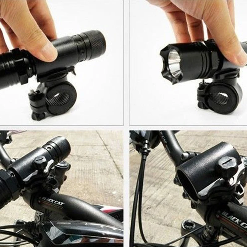 Rotation Multifunction Torch Clip Bicycle Front Light Bracket Flashlight Holder Dropshipping
