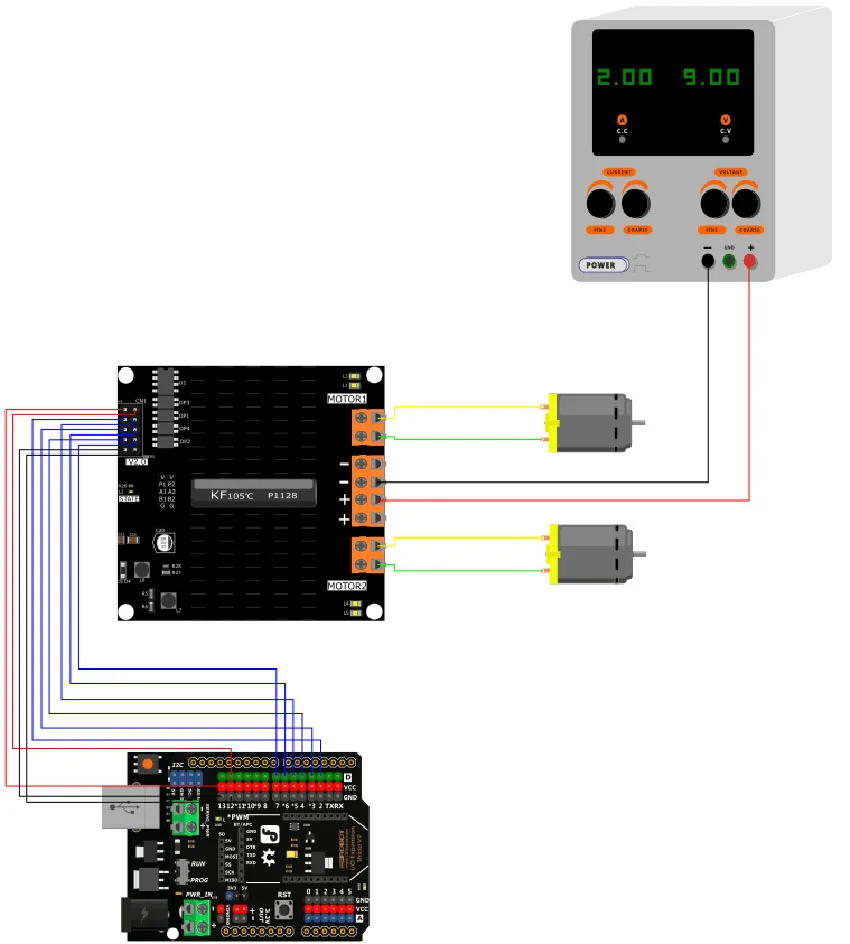 DFRobot Двухканальный драйвер двигателя постоянного тока 37 в 12А совместим с arduino для автоматического робота мехатронной электроники соревнований