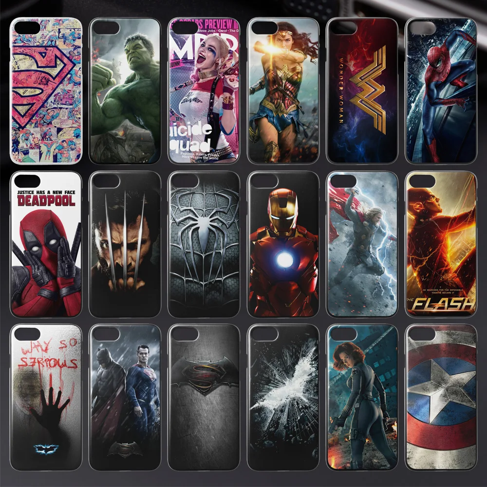 Чехол для iPhone 6 4 4S 5 5C 5S S 7 8 Plus X Super Heroes Жесткий ПК 2017 Новое поступление чехол 7|6s plus|pc