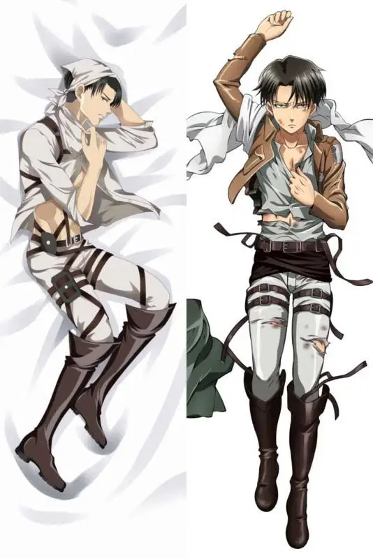 BL мужской японский аниме атака на Титанов Levi Rivaille Throw Otaku Dakimakura подарки постельные принадлежности длинная подушка для объятий чехол 150x50 см