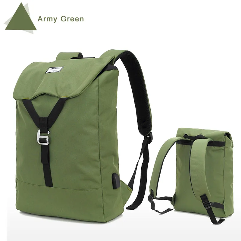 army green KINGSLONG, мужской водостойкий рюкзак для путешествий, сумки для путешествий, USB зарядка, ноутбук, 15,6, рюкзак для ноутбука, школьные рюкзаки, 618 - Цвет: army green