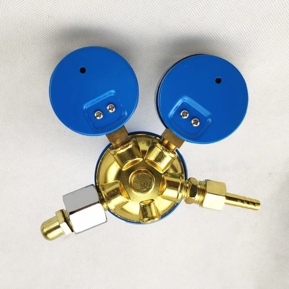 Кислородный регулятор 0-250bar(0-25MPa) до 0-25bar(0-2.5MPa) G5/8 на входе двойной датчик сварки резки газа регулятор давления