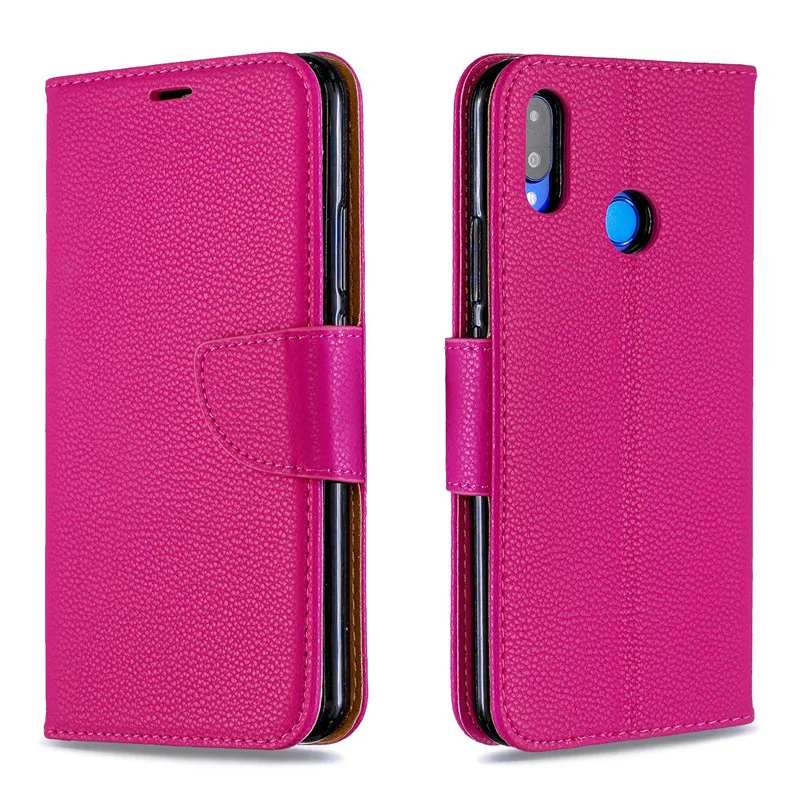 Чехол-книжка с подставкой для Huawei Nova 3i однотонные чехлы из искусственной кожи