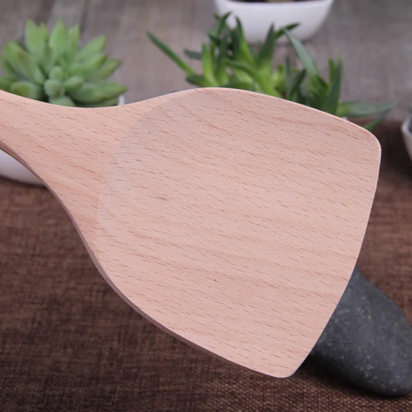 Высококачественная кухонная утварь из бамбукового дерева лопата натурального