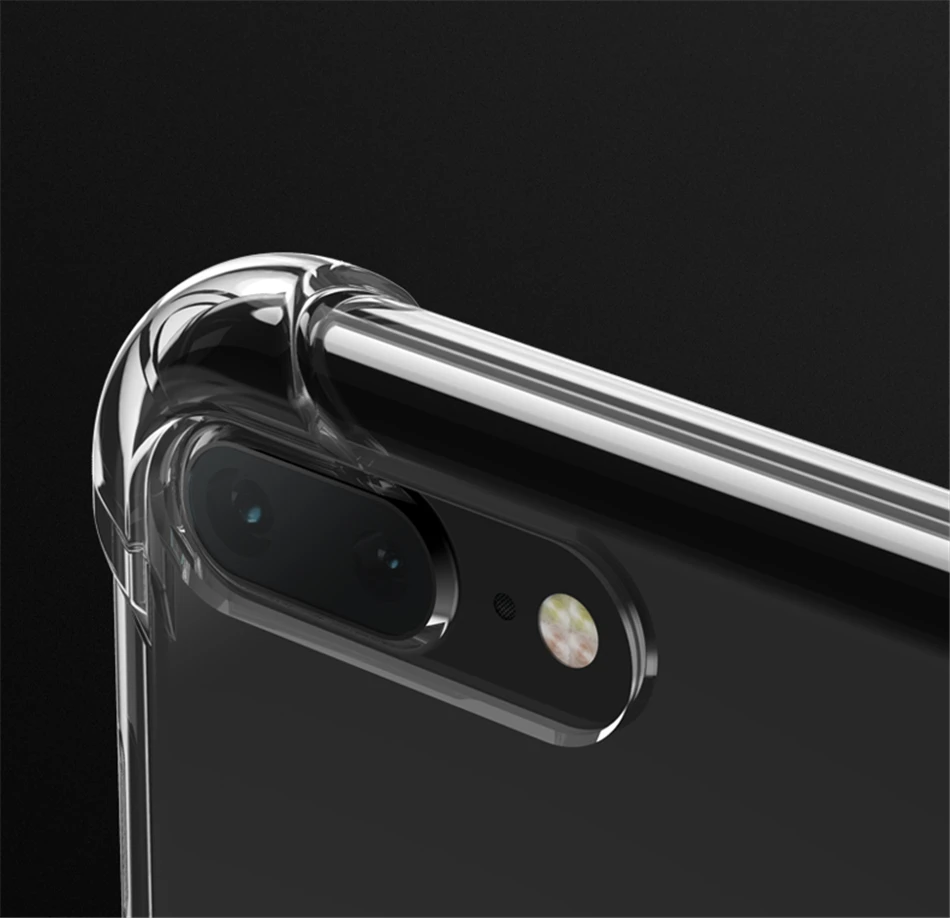 200 шт./лот для iphone 7 7Plus 6S 5 5S кристально прозрачный силиконовый мягкий ТПУ чехол с