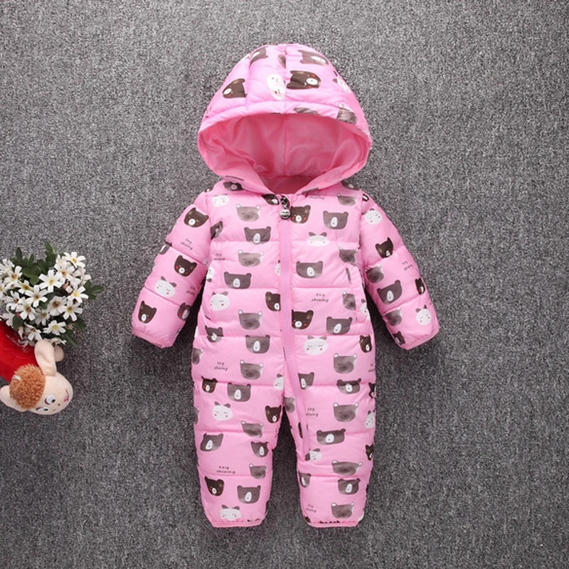 Детский комбинезон с капюшоном и медведем х/б|baby down snowsuit|baby snowsuitbaby snowsuit |