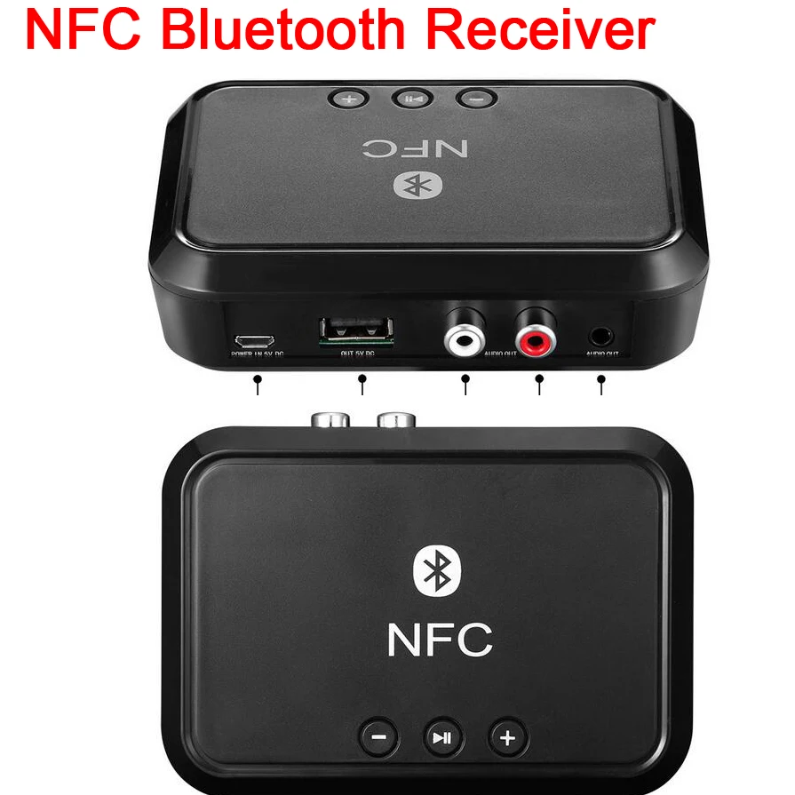 NFC Беспроводная версия портативный Bluetooth адаптер с поддержкой выход 3 5 мм/RCA