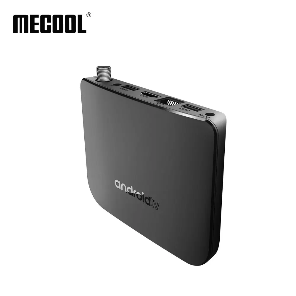 MECOOL M8S Plus DVB-S-S2 Android 7,1 ТВ приставка 1 ГБ ОЗУ 8 ПЗУ Amlogic S905D Восьмиядерный 100 м 4 к H.265 2,4G WiFi телеприставка IP