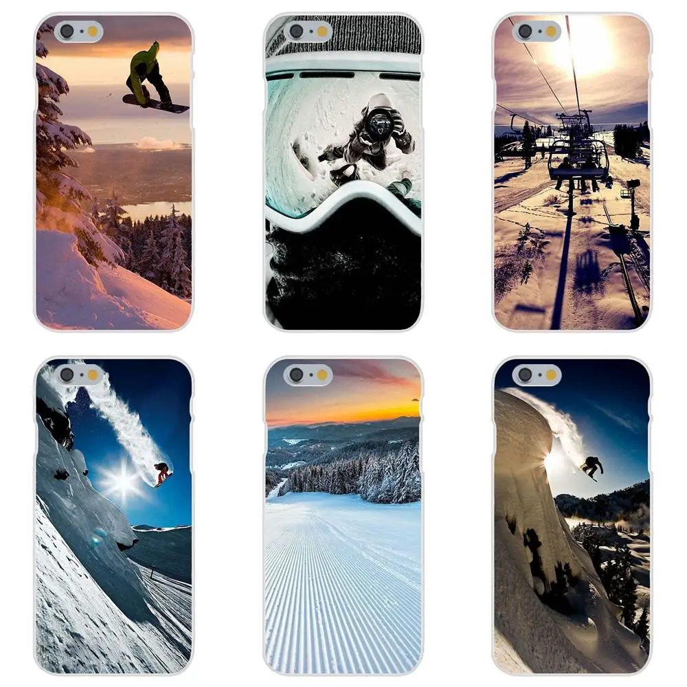 Для Apple iPhone 4 4S 5 5C 5S SE 6 6 S 7 8 Plus X XS Max XR мягкий чехол для мобильного телефона Сноубординг