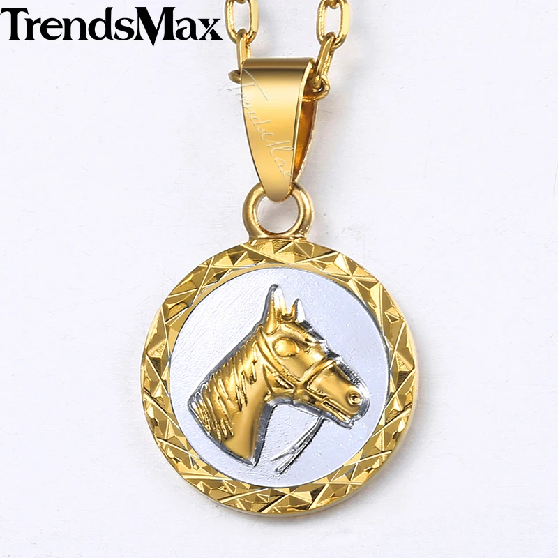 Ожерелье женское с круглым резным белым и желтым золотом 2018|Ожерелья подвеской| |