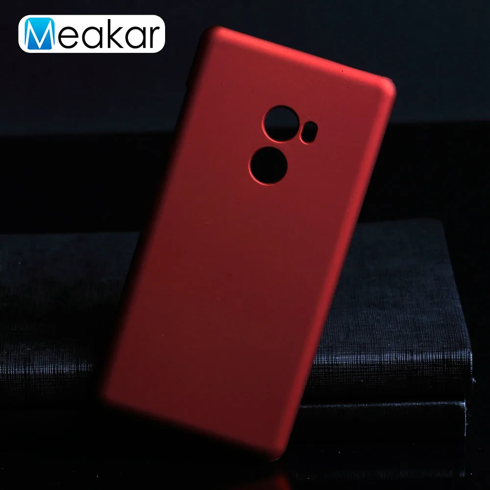 Red Матовая Пластик Coque 5,99 для Xiaomi mi Mix 2 Чехол для Xiaomi mi Mix 2 Evo mi x2 чехол для телефона чехол-лента на заднюю панель - Цвет: Red