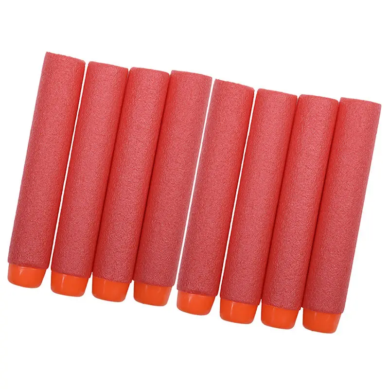 10Pc Bullets Red Dongzhur детские игрушки мягкие EVA пули игрушечный пистолет для пули дротиков с круглой головкой бластеры EP детские развивающие игрушки - Цвет: 10Pc Bullets Red