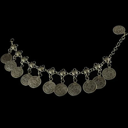 Винтажный женский браслет с кисточками для монет браслет-цепочка на щиколотку