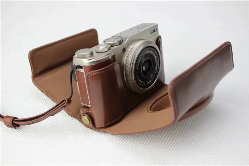 Сумка-чехол из искусственной кожи для камеры Fuji Fujifilm XF10 X-F10 аксессуары для камеры защитная сумка, сумочка