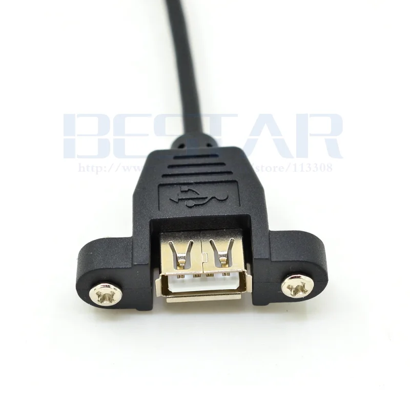 50 см локоть USB 3 1 Тип C папа под углом к 2 0 A женский монтажный кабель 5 м винт дизайн
