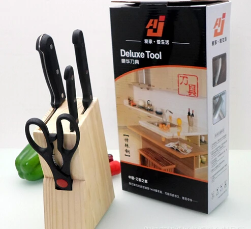 Набор кухонных ножей черные лезвия 5 комплектов инструментов ZW119|kitchen knife set|global