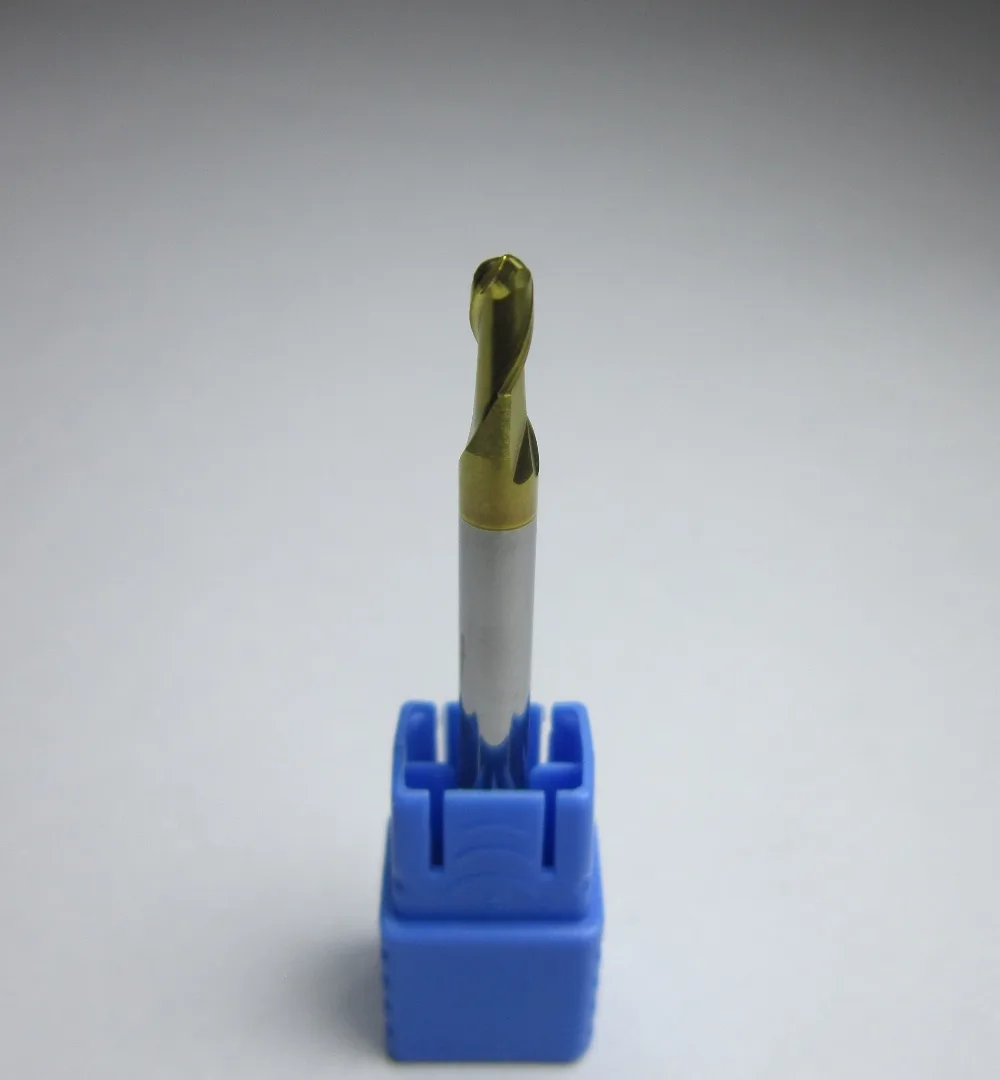 Бесплатная доставка Ø 3 мм HRC58 R1.5 концевые фрезы из карбида вольфрама сферические