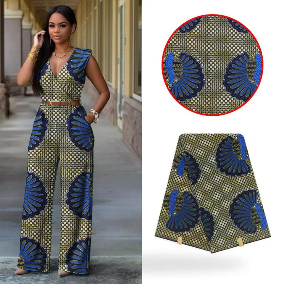 Новая африканская Анкара печать ткань оптом воск java набивная