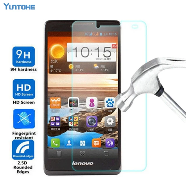 Оптовая продажа 0 33 мм закаленное для Lenovo A880/A8/A606/X2/X2/X2 Pro/P70/P780/K3/K900/K910 пленка экрана