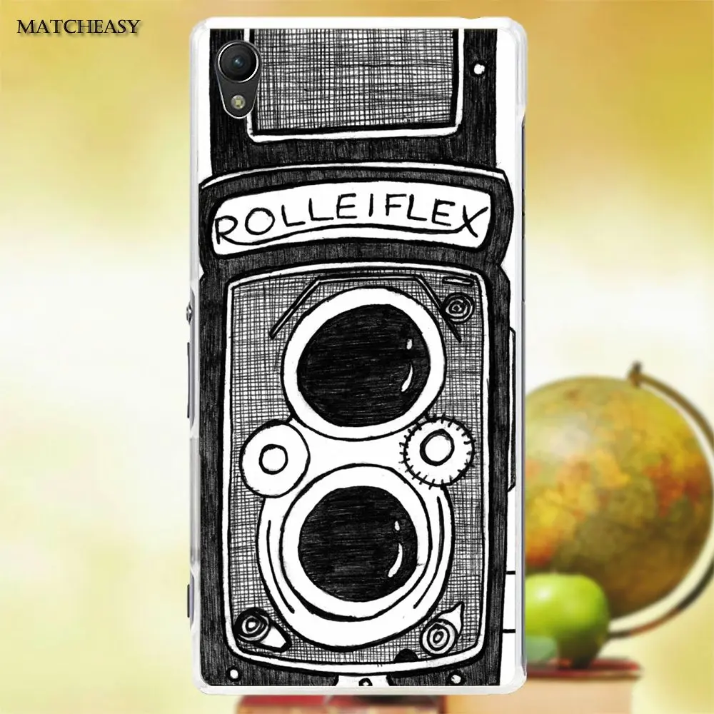 Oedmeb Rolleiflex винтажная Ретро камера для Sony Xperia Z Z1 Z2 Z3 Z4 Z5 compact Mini M2 M4 M5 T3 E3 XA мягкий