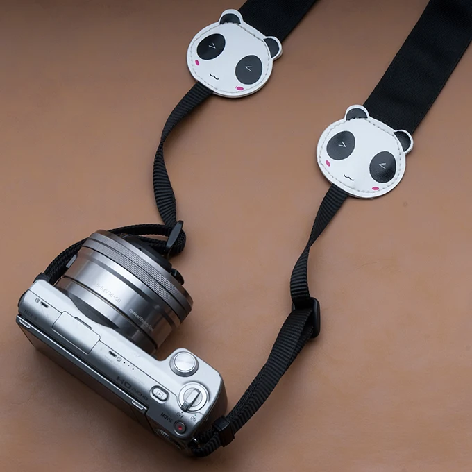 Минни Ремень DSLR SLR камера плечо панда ремень ремешок на шею для камеры держатель подходит для всех Canon Nikon sony Pentax Fuji Leica
